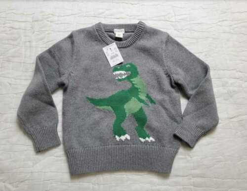 New Boys Xxs (2t 3t) L Xl J Crew Factory Crewcuts Outlet Dinosaur T-rex Sweater